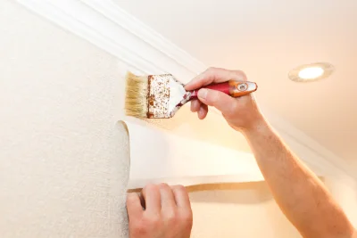 Pose de papier peint à Lorcières — revêtements muraux et toiles de verre